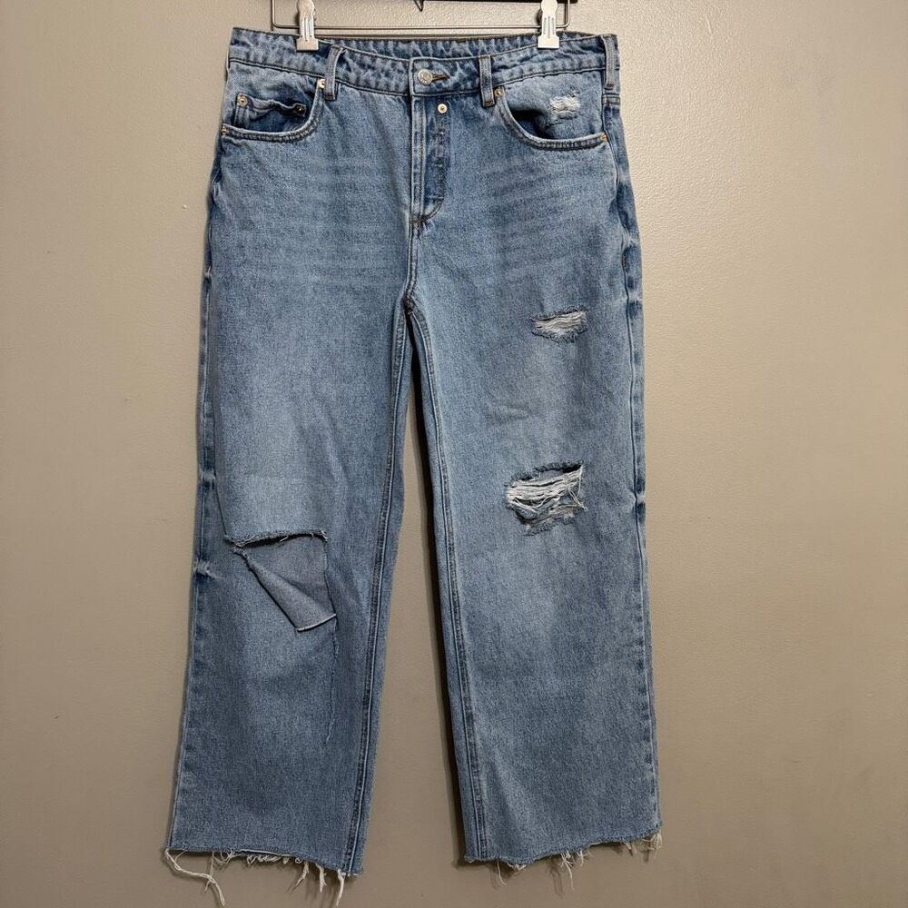 Ser.o.ya distressed cropped Brenna boyfriend jean size 28